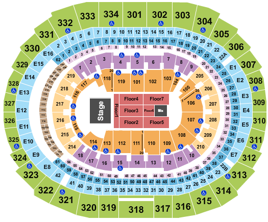 seating chart for Crypto.com Arena - Kiss - eventticketscenter.com