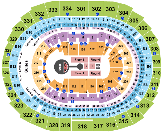 Crypto.com Arena Michael Buble Seating Chart