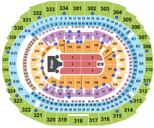 Busta Rhymes Crypto.com Arena Seating Chart