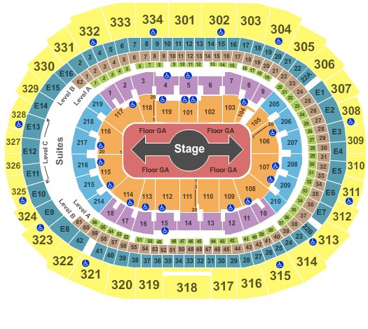 Crypto.com Arena Muse Seating Chart