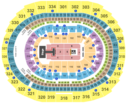Crypto.com Arena NKOTB 2022 Seating Chart