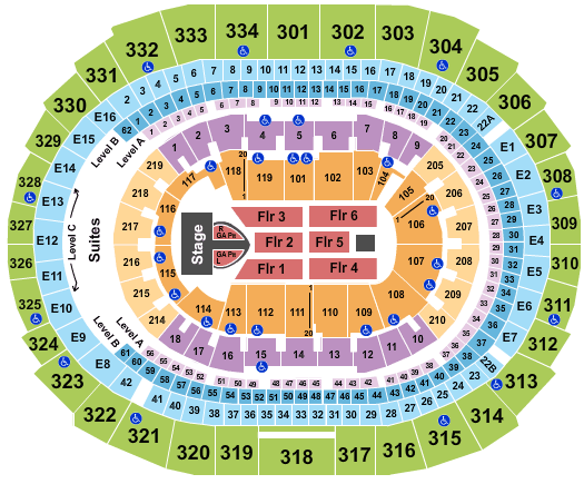 Crypto.com Arena Pink Seating Chart