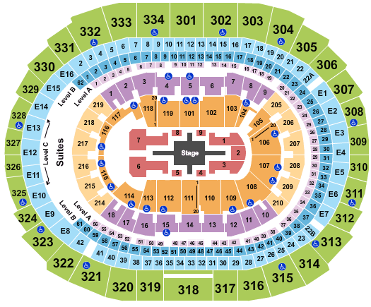Crypto.com Arena Roger Waters Seating Chart