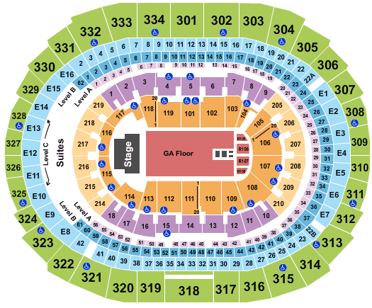 Crypto.com Arena The Killers Seating Chart