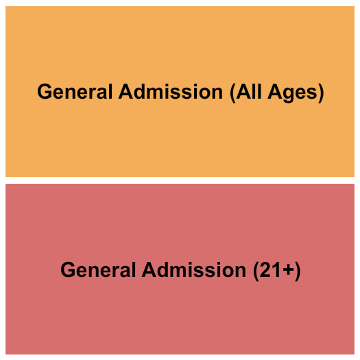 Star Theater Portland GA 21+ & All Ages Seating Chart