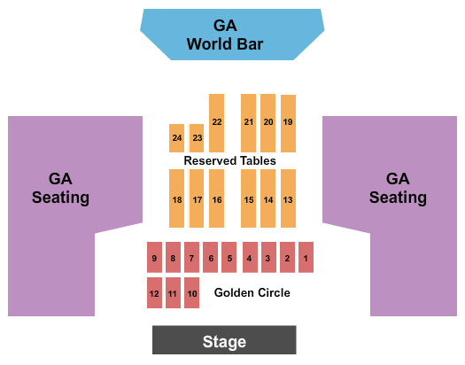 Starland Ballroom Endstage 2 Seating Chart