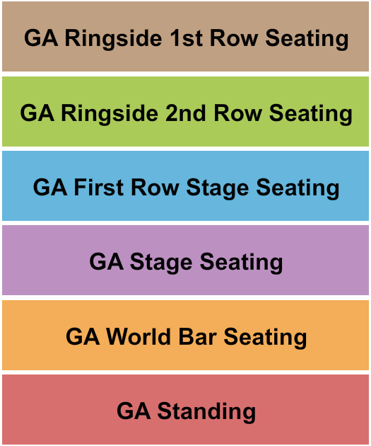 Starland Ballroom Wrestling Seating Chart