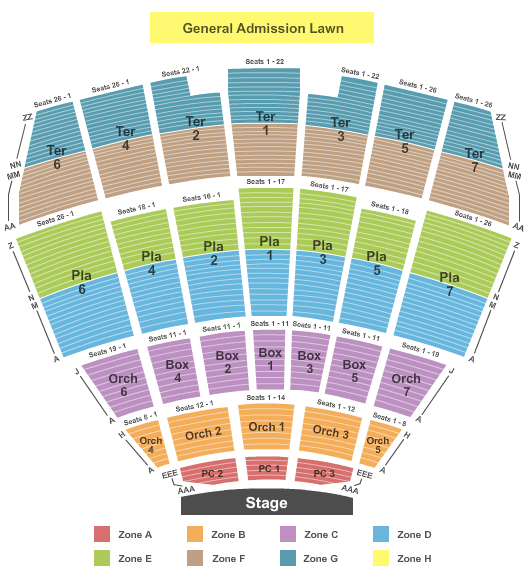 Starlight Theatre - Kansas City Endstage 2-IntZone Seating Chart
