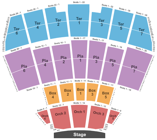 Starlight Theatre - Kansas City Endstage 4 Seating Chart