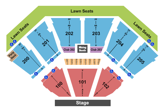 Gexa Energy Pavilion In Dallas Tx Seating Chart