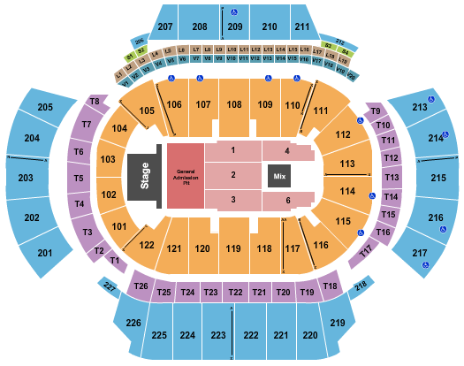 seating chart for State Farm Arena - GA - Bruce Springsteen - eventticketscenter.com