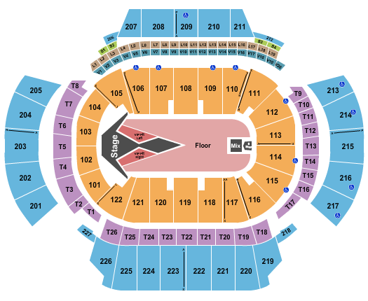 seating chart for State Farm Arena - GA - Carrie Underwood 2 - eventticketscenter.com