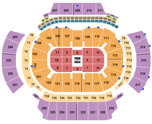 State Farm Arena - GA CenterStage Seating Chart