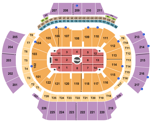 State Farm Arena - GA Center Stage 1 Seating Chart