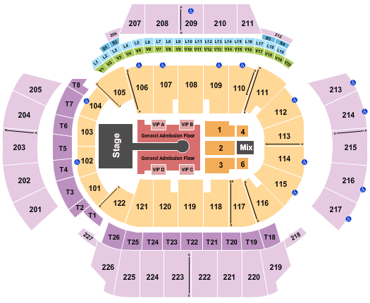 State Farm Arena - GA Chainsmokers Seating Chart