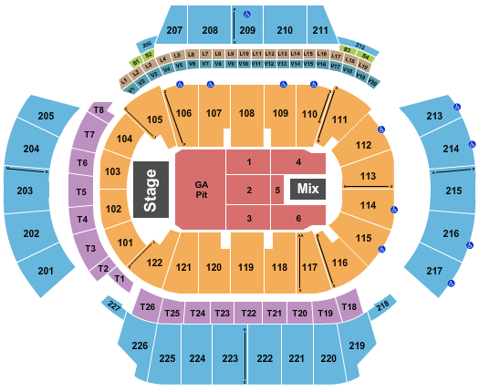 State Farm Arena - GA Dan & Shay Seating Chart