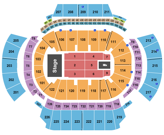 State Farm Arena - GA Endstage 3 Seating Chart