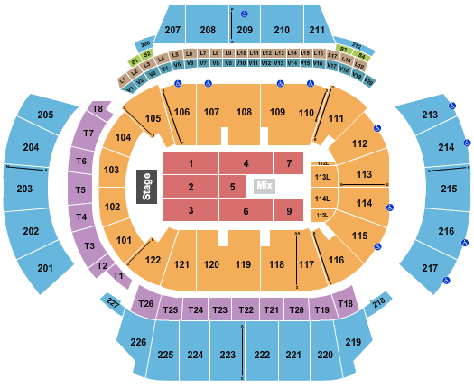 State Farm Arena - GA Endstage 6 Seating Chart