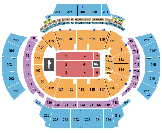 State Farm Arena - GA Endstage 9 Seating Chart
