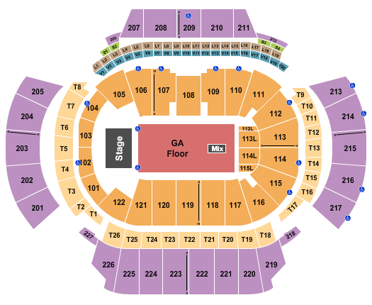 State Farm Arena - GA Endstage GA Flr 2 Seating Chart