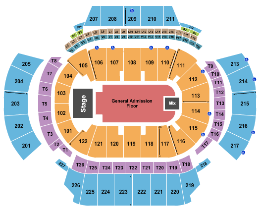 State Farm Arena - GA Endstage GA Flr 3 Seating Chart