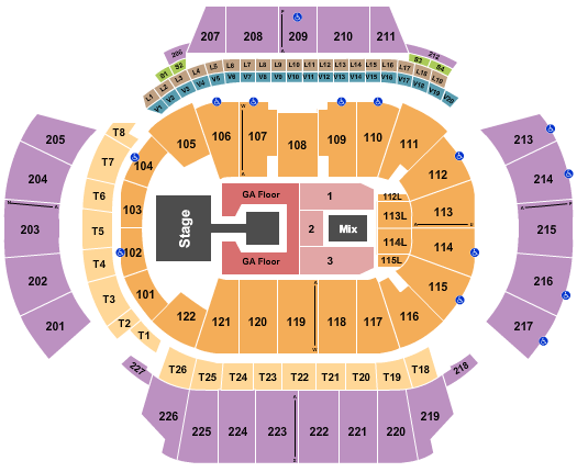 seating chart for State Farm Arena - GA - Lizzo - eventticketscenter.com