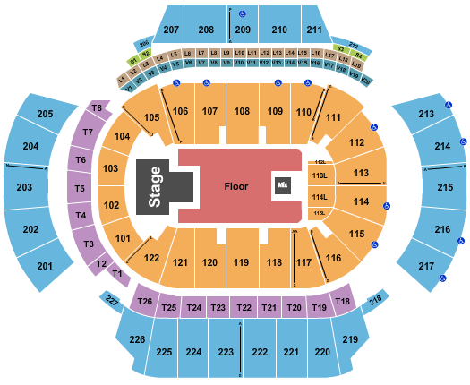 seating chart for State Farm Arena - GA - Paramore - eventticketscenter.com