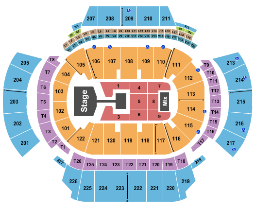seating chart for State Farm Arena - GA - Stray Kids - eventticketscenter.com