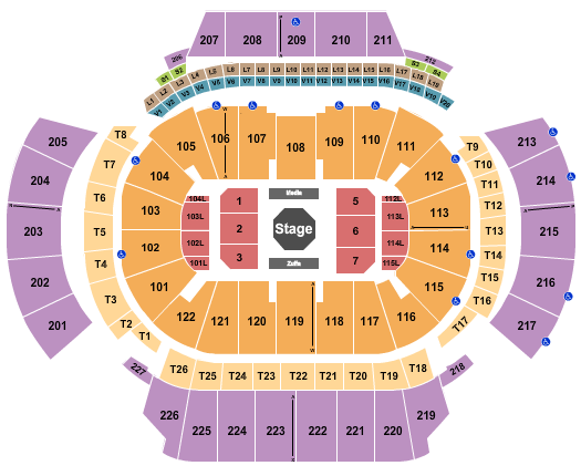 State Farm Arena - GA UFC 2025 Seating Chart