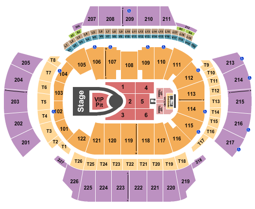Usher State Farm Arena - GA Seating Chart