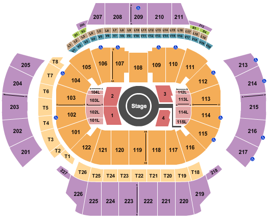 seating chart for State Farm Arena - GA - League of Legends - eventticketscenter.com