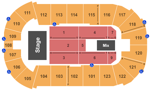 Payne Arena End Stage Seating Chart