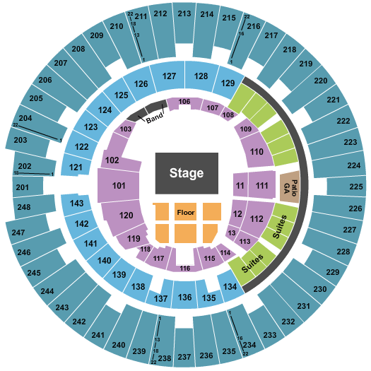 State Farm Center Endstage GA Floor 2 Seating Chart