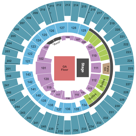 State Farm Center Endstage GA Flr Seating Chart