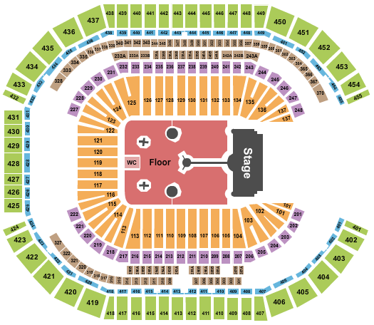 State Farm Stadium Coldplay 2022 Seating Chart