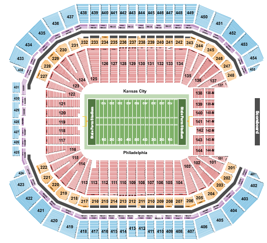 State Farm Stadium Super Bowl LVII Seating Chart