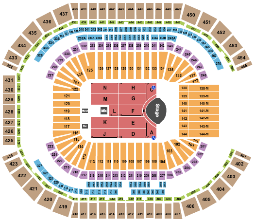 State Farm Stadium Garth Brooks Seating Chart