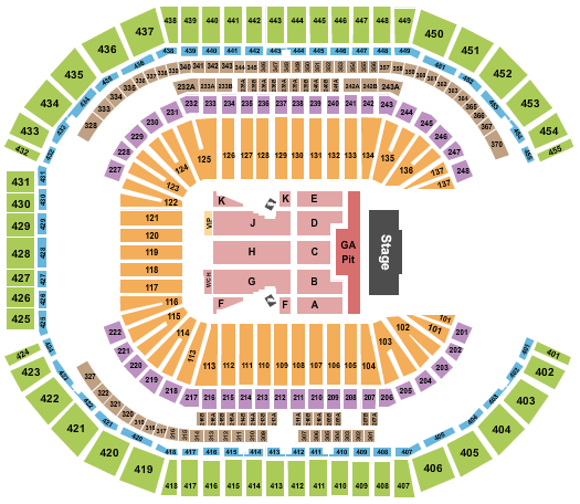 State Farm Stadium Red Hot Chili Peppers Seating Chart