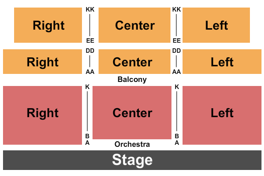 State Street Theater Co. Seating Map