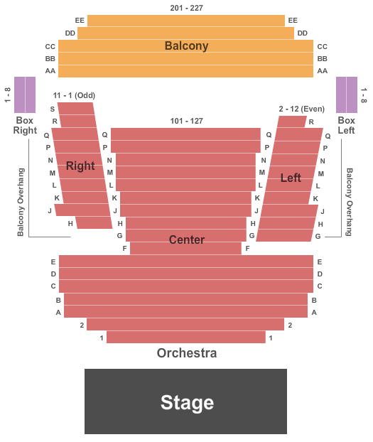 State Theater - State College Seating Map