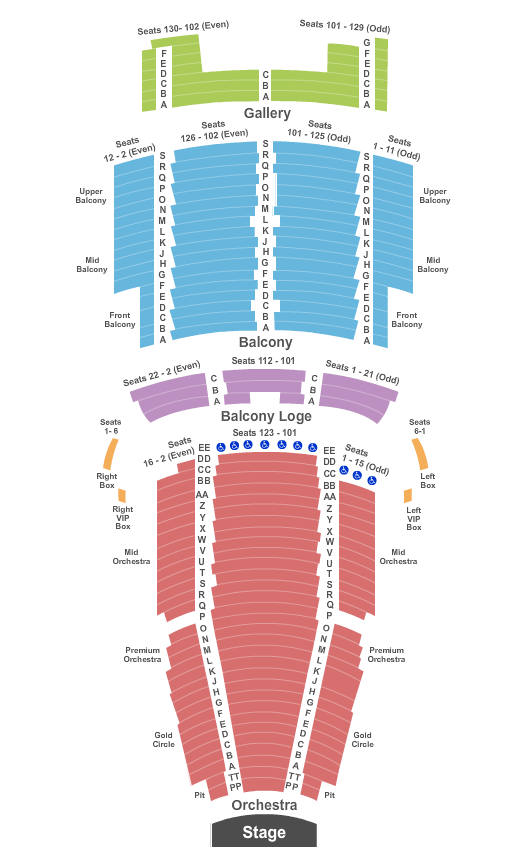 State Theatre New Brunswick Nj Seating Chart