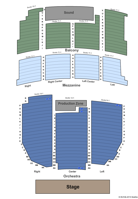 State Theatre - Kalamazoo Standard Seating Chart