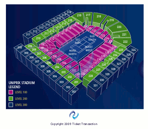 Court Central At IGA Stadium Other Seating Chart