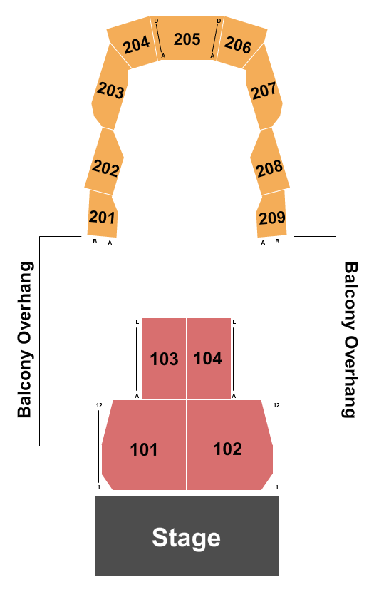 Steelhouse Omaha Endstage 2 Seating Chart