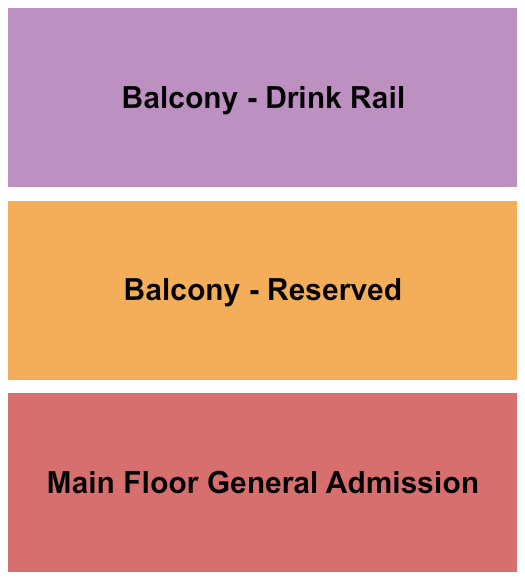 Steelhouse Omaha GA/Rsvd/Drink Rail Seating Chart