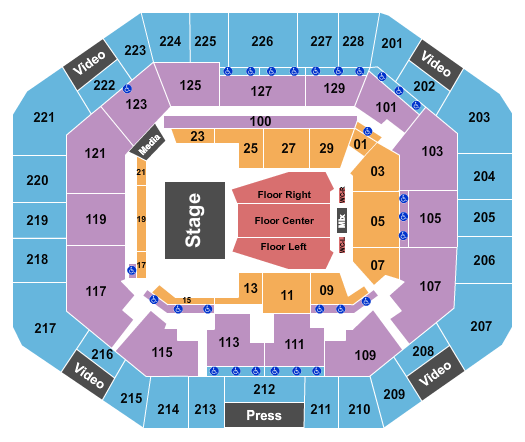 Exactech Arena at The Stephen C. O'Connell Center Seating Chart