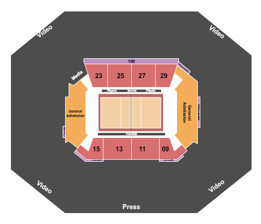 Stephen C. O'Connell Center Volleyball Seating Chart