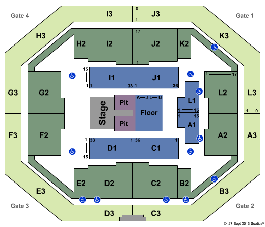 Stephen C. O'Connell Center Florida Georgia Line Seating Chart
