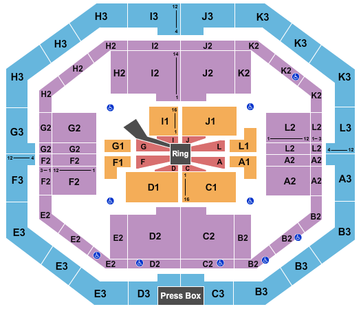 Stephen C. O'Connell Center WWE Seating Chart