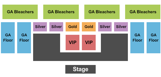 Stephens County Fair & Expo VIP/Gold/Silver/GA Seating Chart